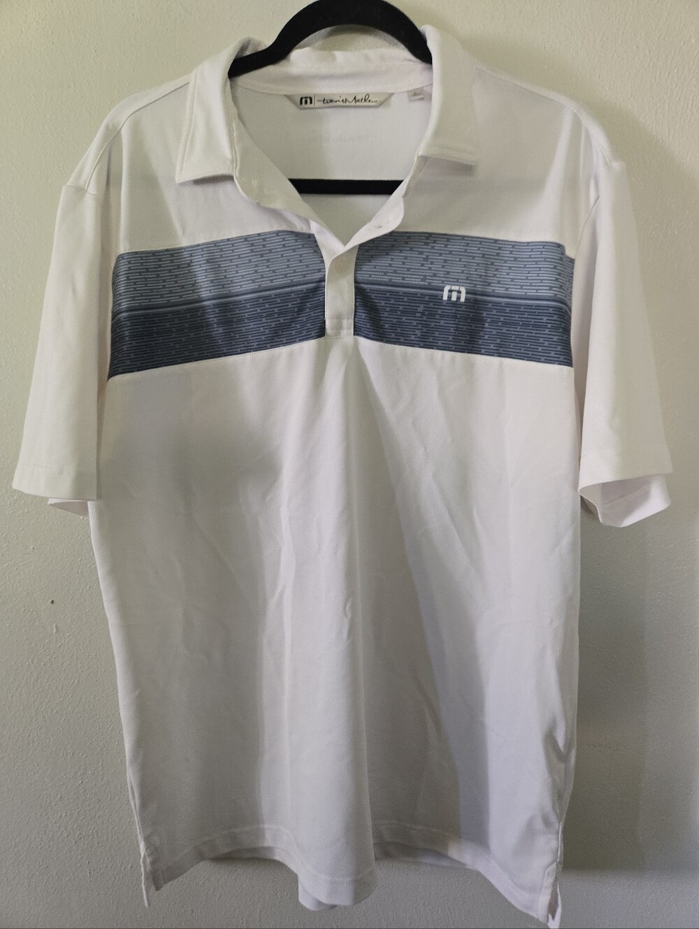 Travis Mathew Polo Golf Shirt White L